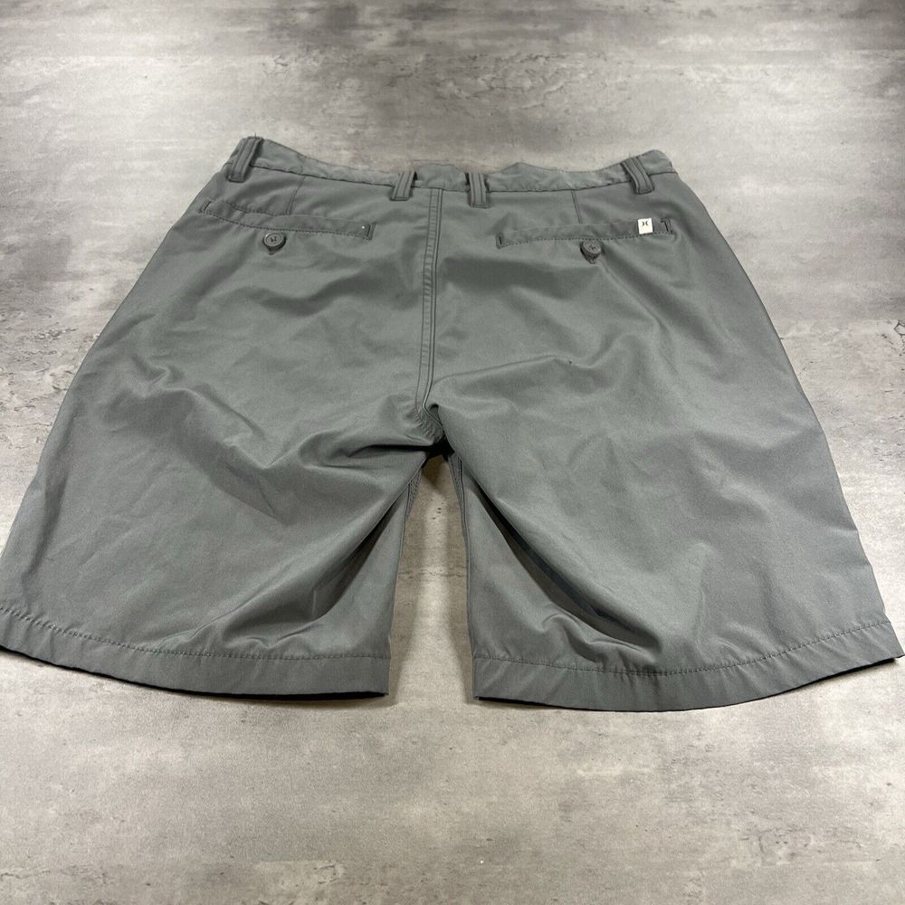Hurley Shorts Men M Gray 30x9 Hybrid Flat Front Causal Lightweight Chino Minimal - Picture 2 of 10